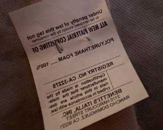 R10 - $1500. Benneti Italia Elegant Living Room Set. Oversized. Has ornate carved wood frames. Includes a comfy sofa, two armchairs, a coffee table with a glass top, and glass top side table. Upholstery is in brown and gold tones. Comes with decorative pillows.  DIMENSIONS:   Sofa approx. 8ft L x 3ft D x 4ft H. Large side chair 60”W x 38”D x 48”H.  Accent chair 31”W x 29”D x 45”H.  Side table 38”W x 38”D x 28”H.  Coffee table 63”L x 41”W x 19.5”H 