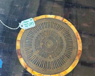 R82 - $50. Entry Table. Needs minor repair. Top needs screwed together and maybe some glue. Measures 60" x 20" x 34.5" tall. 