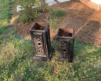 Heavy iron plant stand or use as lanterns   