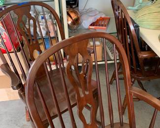 Set of four Windsor chairs