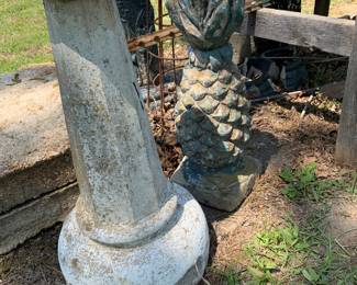 More concrete garden pieces