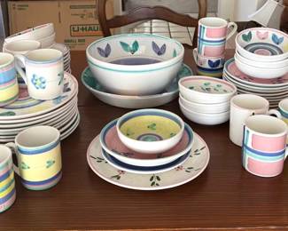 Colorful Ceramic Dish Set  Caleca Italy