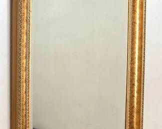 Tall Gold Beveled Mirror