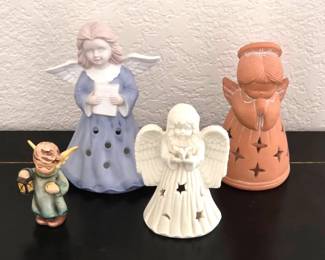 4 Small Angel Votives