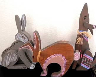 Three Wood Painted Southwest