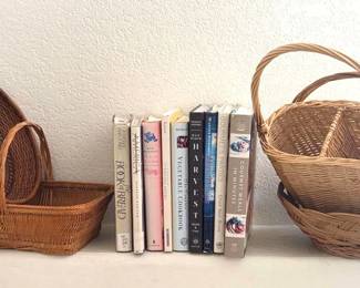 Cookbooks And Baskets