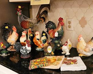 Lots of roosters