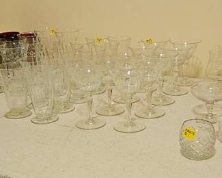 Beautiful crystal glass sets