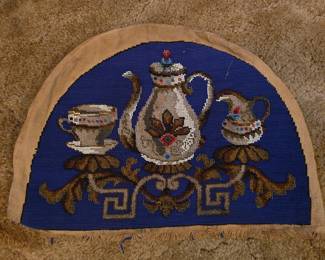 Stunning 19th century hand beaded (both sides - heavy!) tea cozy