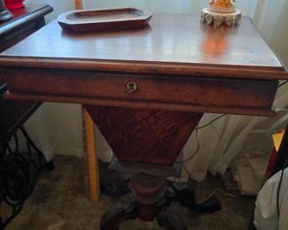 Antique sewing / knitting table