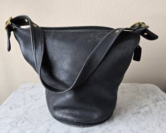 1999 USA vintage Coach leather bucket bag