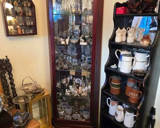 Cloisonne; Wedgewood; antique dairy pitchers; Chinese mudmen; vintage perfume bottles