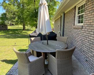 Patio Table and Four Chairs