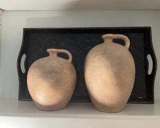 Tray and Jug Vases