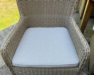 1 of 4 Modern Wicker Armchairs