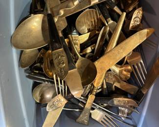 Thailand Brass Flatware set
