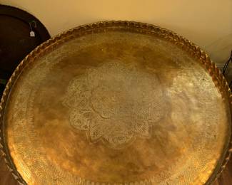 MCM Brass Tray Top table