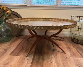 MCM Brass Tray Top table