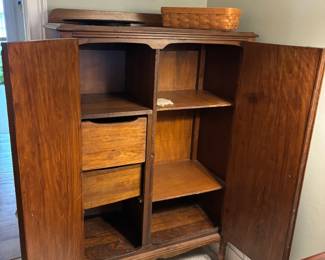 Antique armoire interior
