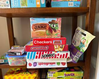 Games - Sorry!; Checkers; Guess Who?