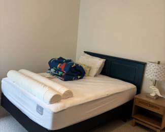 Queen size bed with headboard