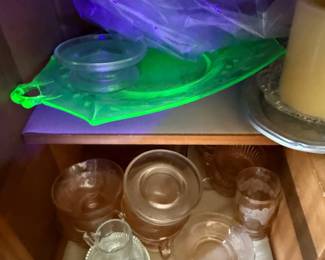 Uranium glass platter