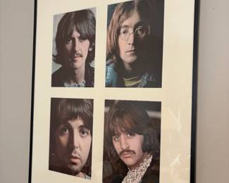 Beatles framed poster