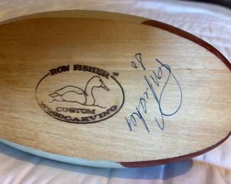 Duck decoy Ron Fisher 