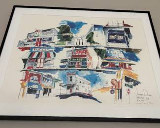 Athens Ga James Dean Print Signed 