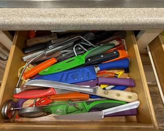 Kitchen knives of all kinds