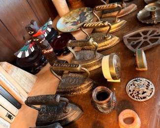 Brass Collectibles Pipes Figurines Candles Mixed Vintage Lot