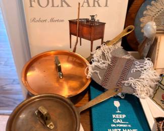 Southern Antiques Book Copper Chafing Dish Collectibles