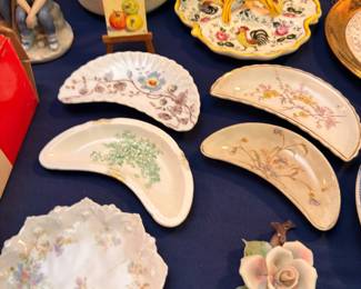 Hand Painted Porcelain Bone Dishes Floral Ceramics Collection