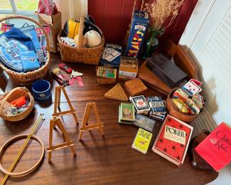 Vintage Games Toys Baseball Poker Cards Tennis Racket Toy Cars Collectibles