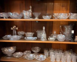 Cut Crystal Glass Collection Bowls Vases Serving Dishes