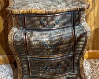 Wicker Nightstand/Table