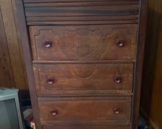 Antique Wood Chest of Drawers
