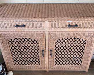Wicker Sideboard