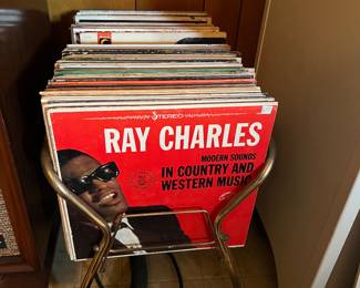 Vintage Albums and Rack