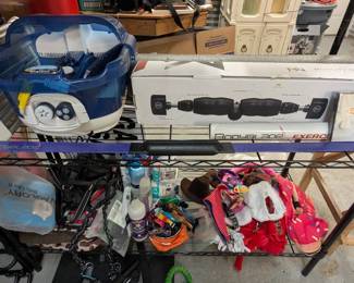 Mobility wall back massager, foot spa, did supplies.