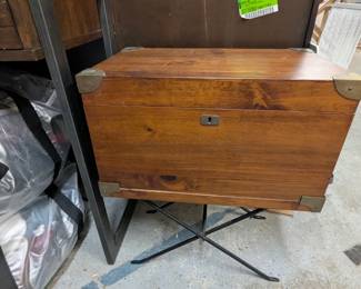 Vintage writing desk with stand.