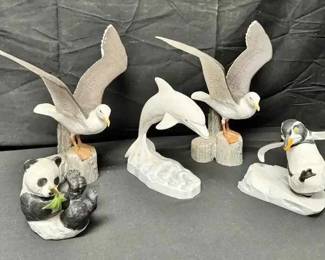 CT363Vintage Porcelain Animal Statues
