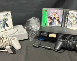 CT313VPlayStation 1  2 with games