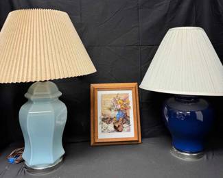 CT359Vintage Lamps And Print