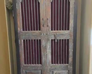 HY102VAntique Indian Armoire Pickup in Fallbrook