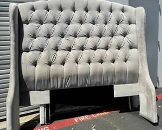 HA102Grey Tufted Headboard