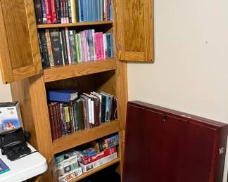 Books in the office.