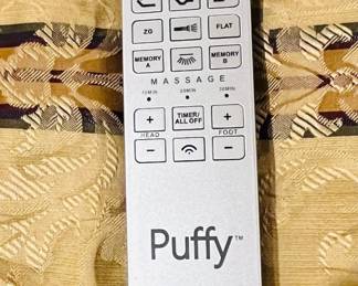 Puffy Position Bed in the Master Bedroom.  King Size.  Goes with Bedroom Suite.