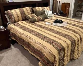 Puffy Positional Bed in King Size.  Goes with Bedroom Suite.