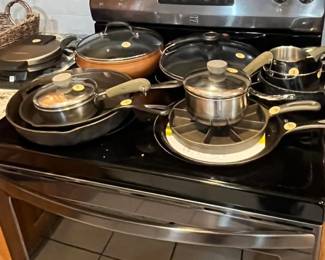 Revere ware and other nice pots and pans.